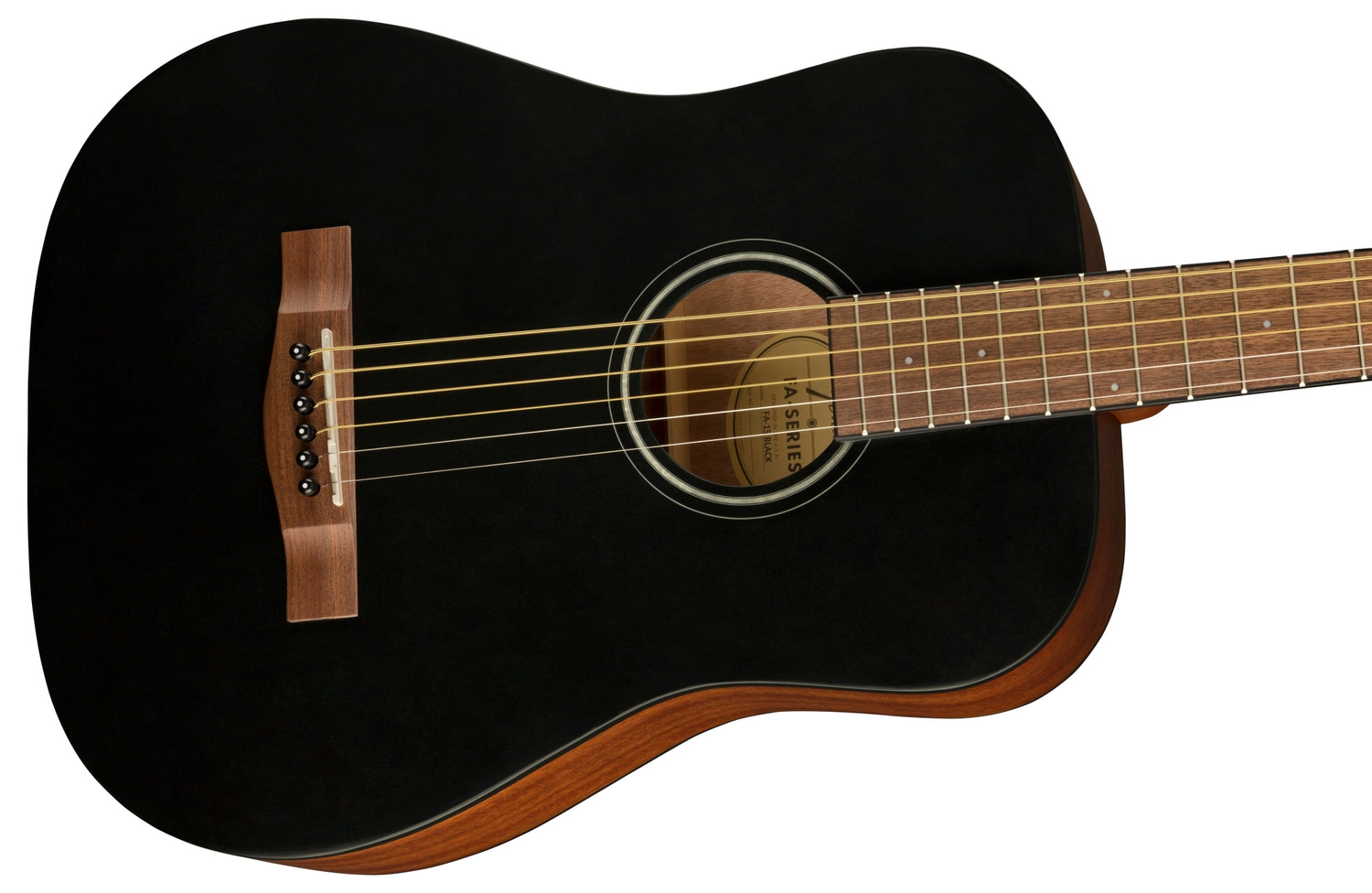 FENDER FA-15 3/4 Scale Steel String Acoustic Guitar with Bag - Black