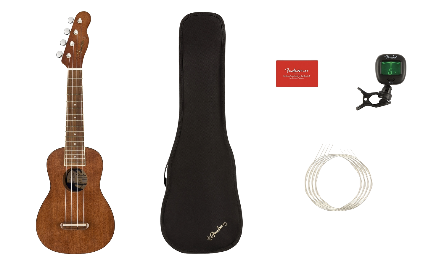 FENDER Seaside Soprano Ukulele Pack