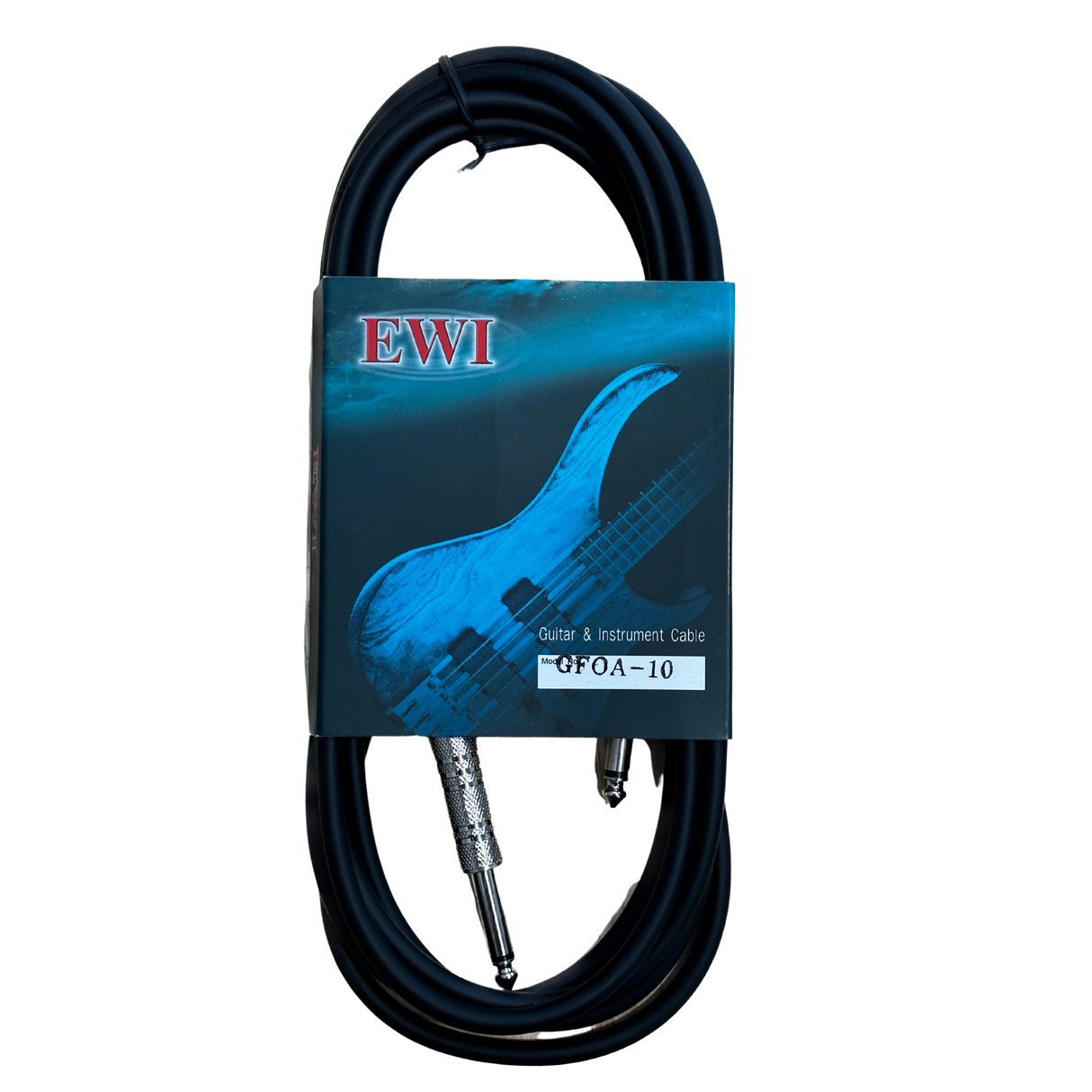 EWI Instrument and Guitar Cable - Straight/Straight - Black (10ft)