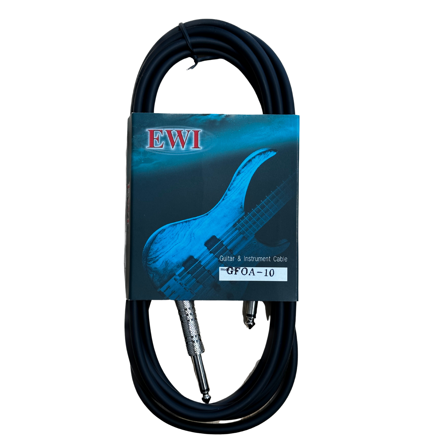 EWI Instrument and Guitar Cable - Straight/Straight - Black (10ft)