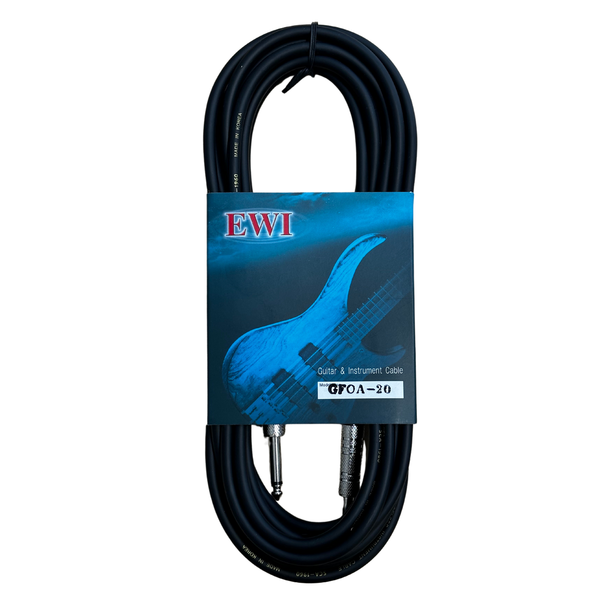 EWI Instrument and Guitar Cable - Straight/Straight - Black (20ft)