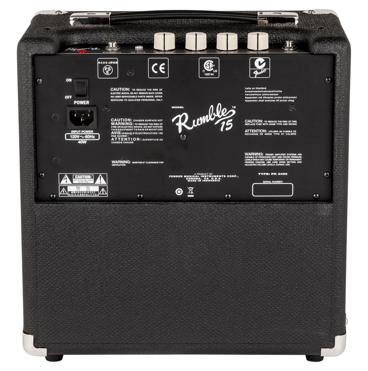 FENDER Rumble™ 15 V3 Bass Amplifier