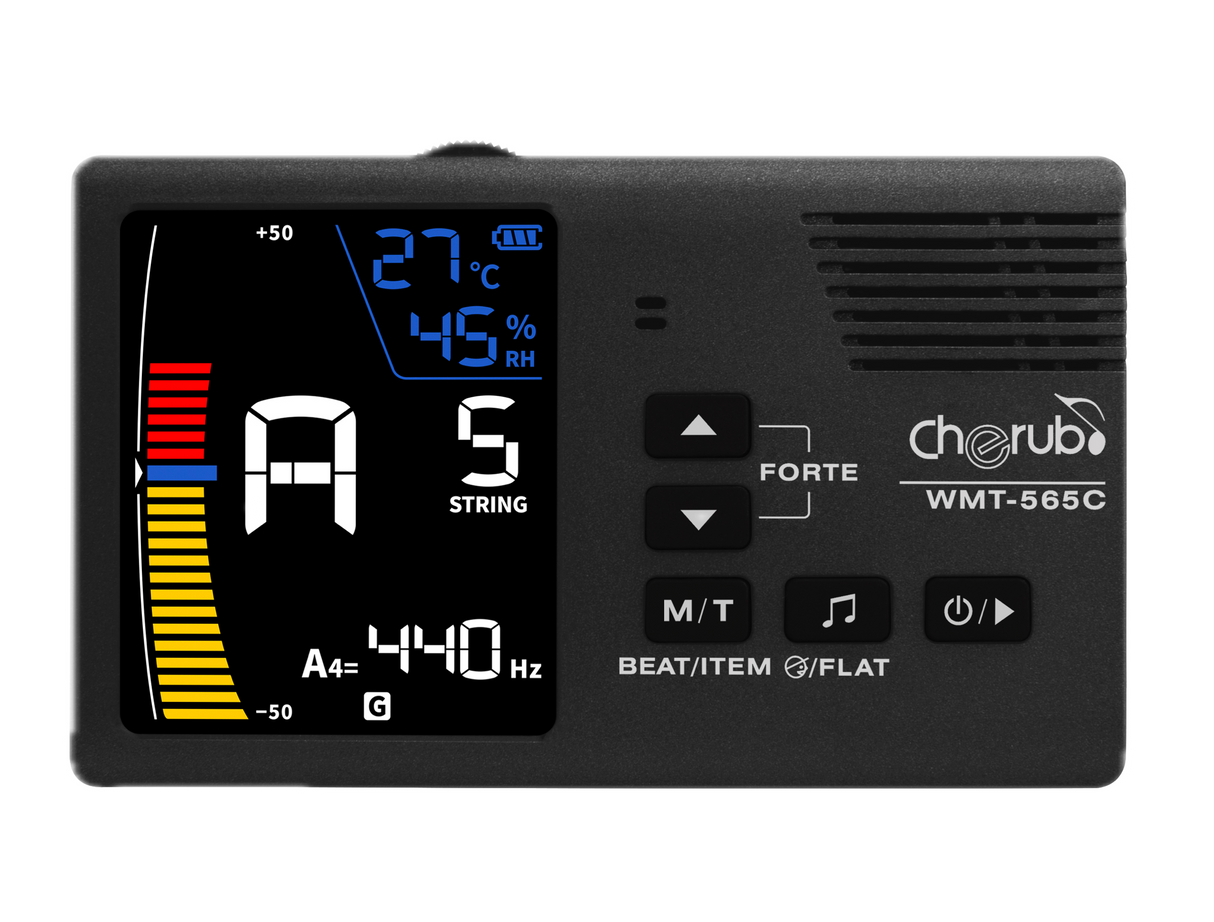 CHERUB WMT-565T '5 in 1' Combo Metronome, Tuner, Sound, Hygrometer and Thermometer + Pickup!