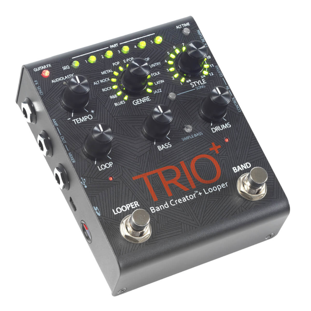 DIGITECH TRIO+ Band Creator and Looper Pedal with Guitar Effects