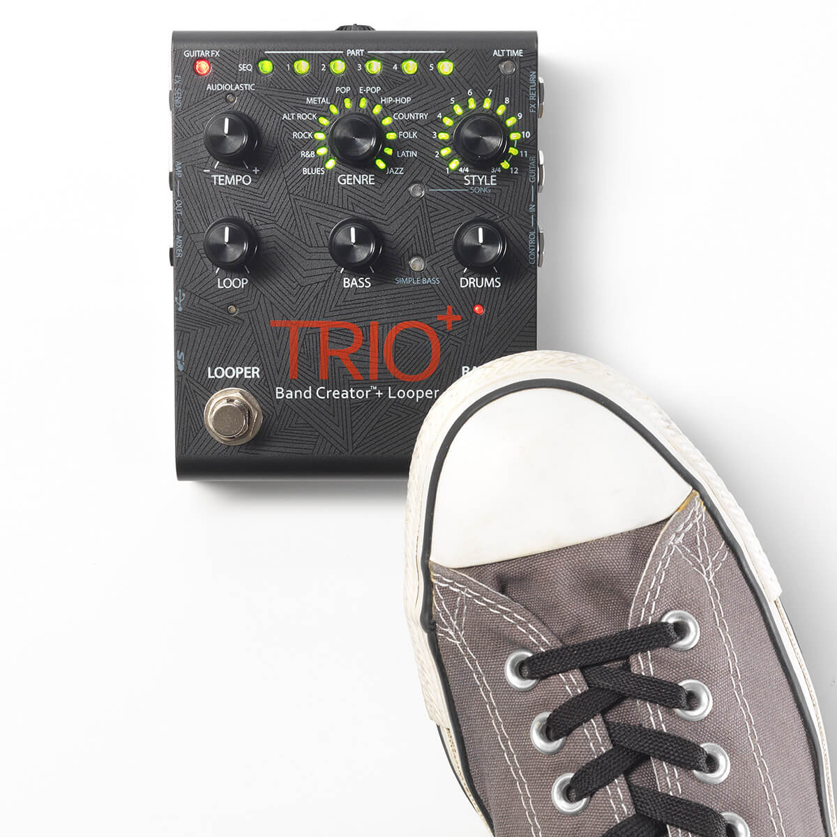 DIGITECH TRIO+ Band Creator and Looper Pedal with Guitar Effects