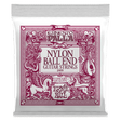 ERNIE BALL Ernesto Palla Black & Gold Ball-End Nylon Classical Guitar Strings front view of packaging