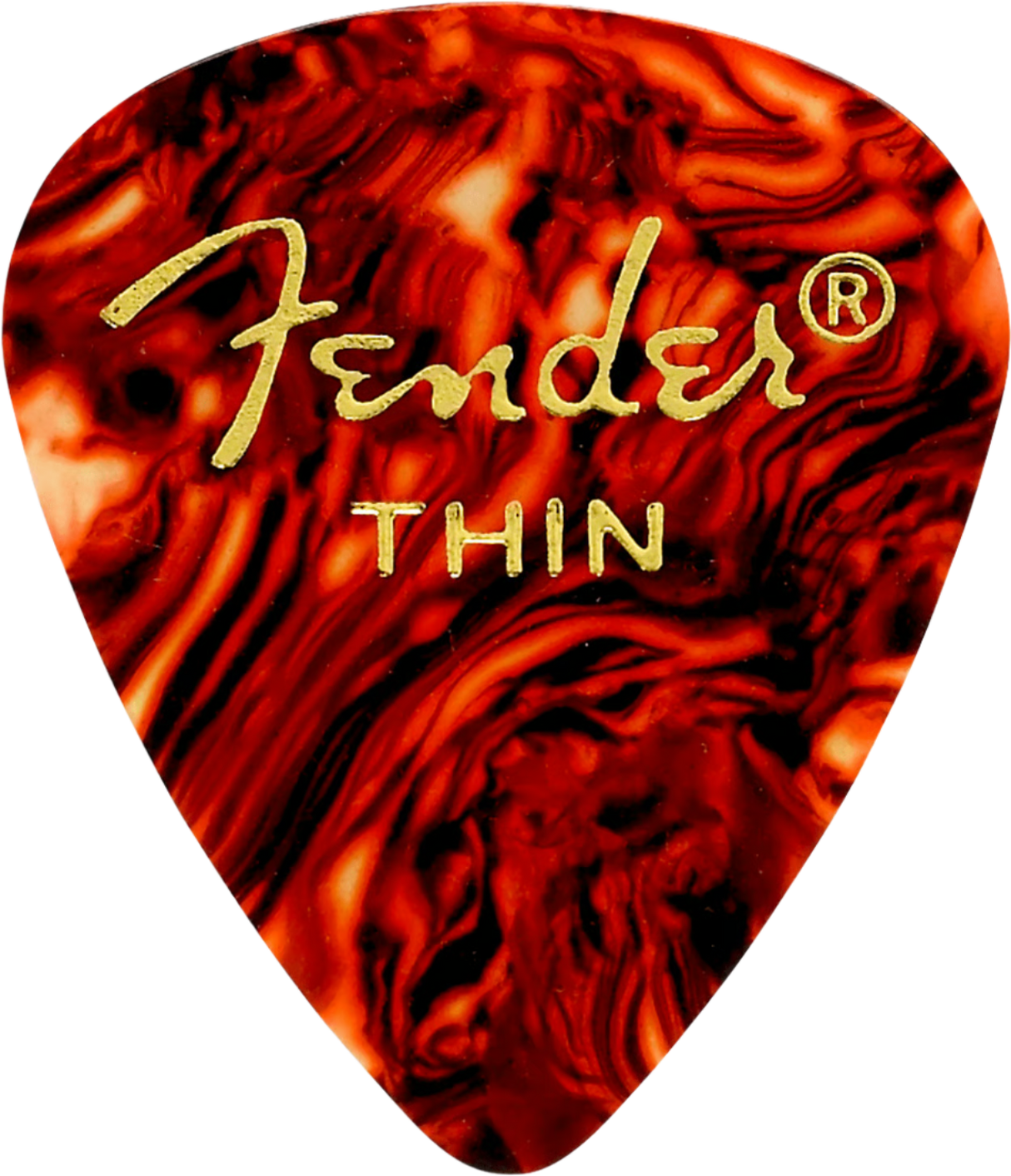 FENDER Classic 351 Shape Celluloid Guitar Picks - Tortoise Shell - 12 Pack