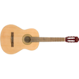 fender fc1 classical acoustic guitar front on and on its side