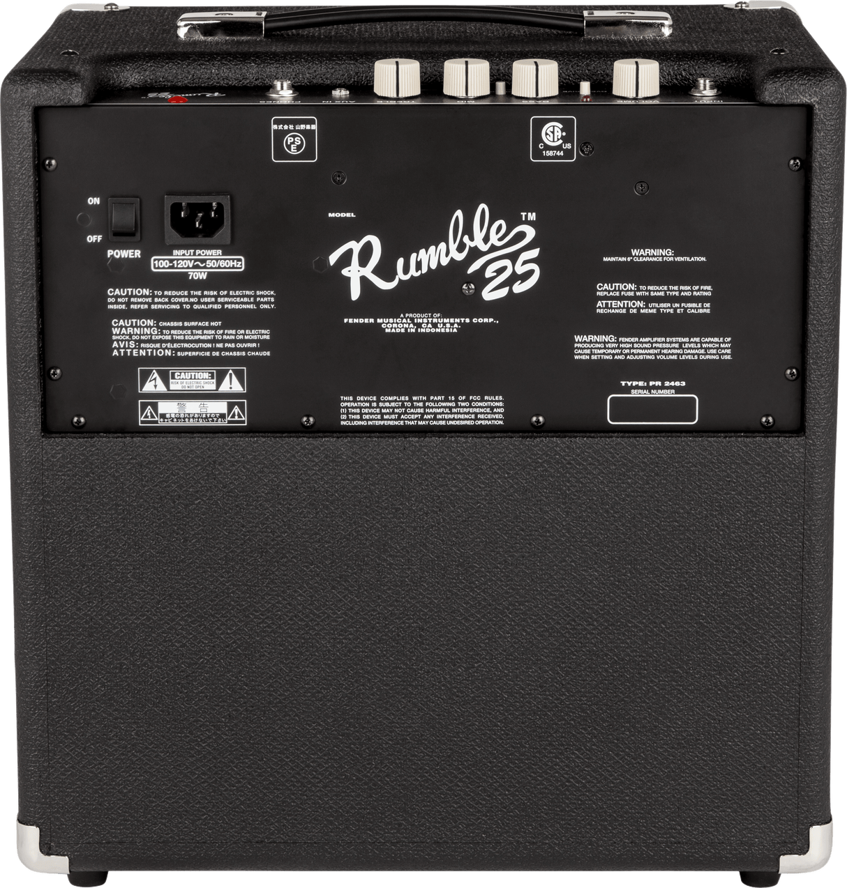 FENDER Rumble™ 25 V3 Bass Amplifier