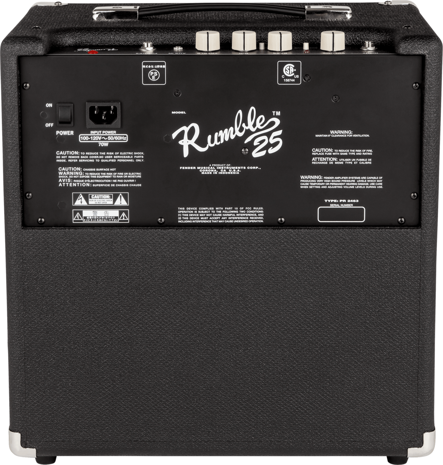 FENDER Rumble™ 25 V3 Bass Amplifier