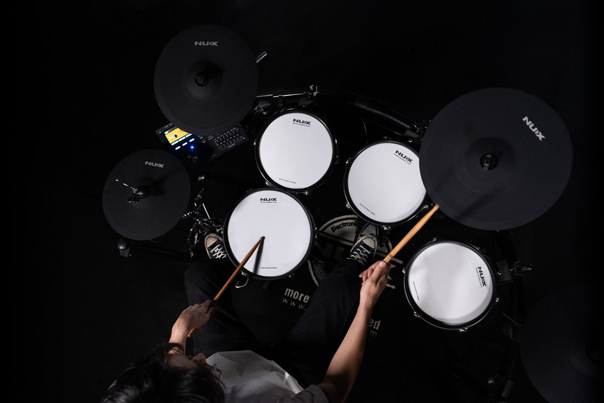 NUX DM-8 All Mesh Head Professional Electronic Drum Kit for Stage Performance and Studio