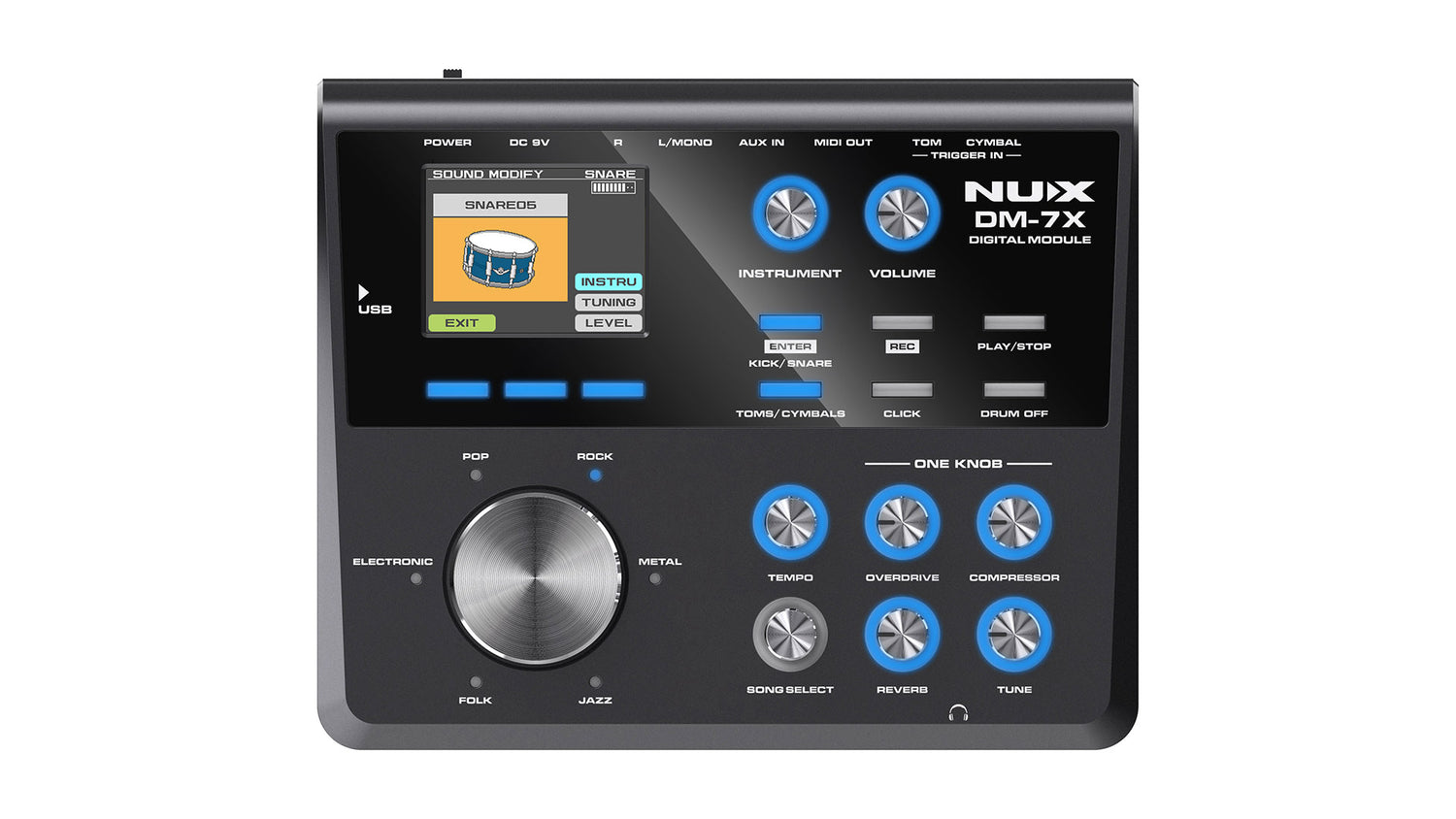NUX DM-7X All Mesh Head Professional Electronic Drum Kit