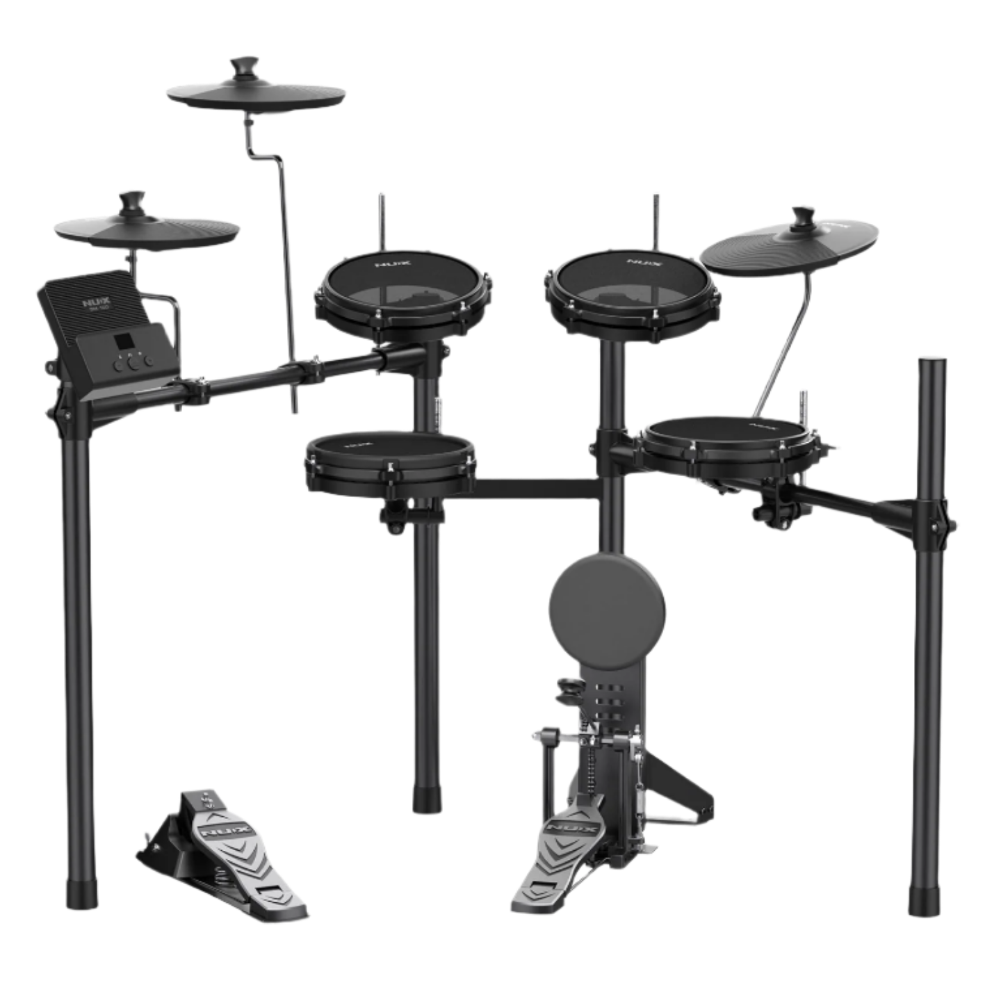 Nux DM-110 Electronic drum set on a clear background