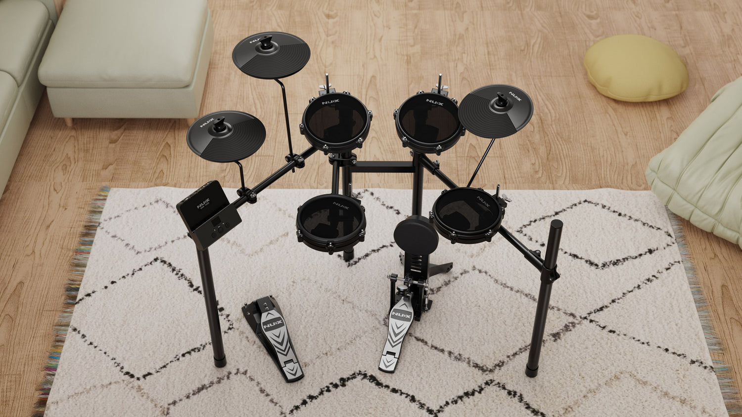 NUX DM-110 All Mesh Head Electronic Drum Kit