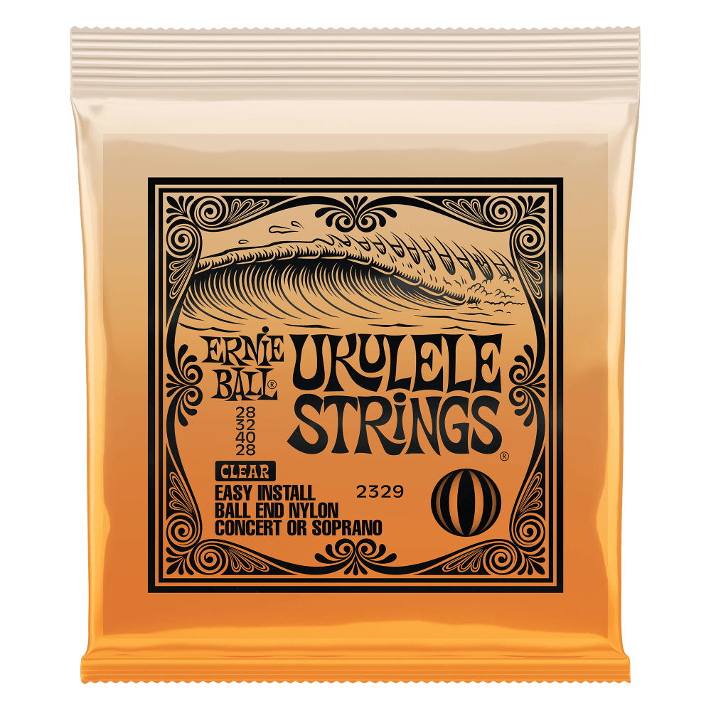 ERNIE BALL Concert/Soprano Nylon Ball-End Ukulele Strings - Clear