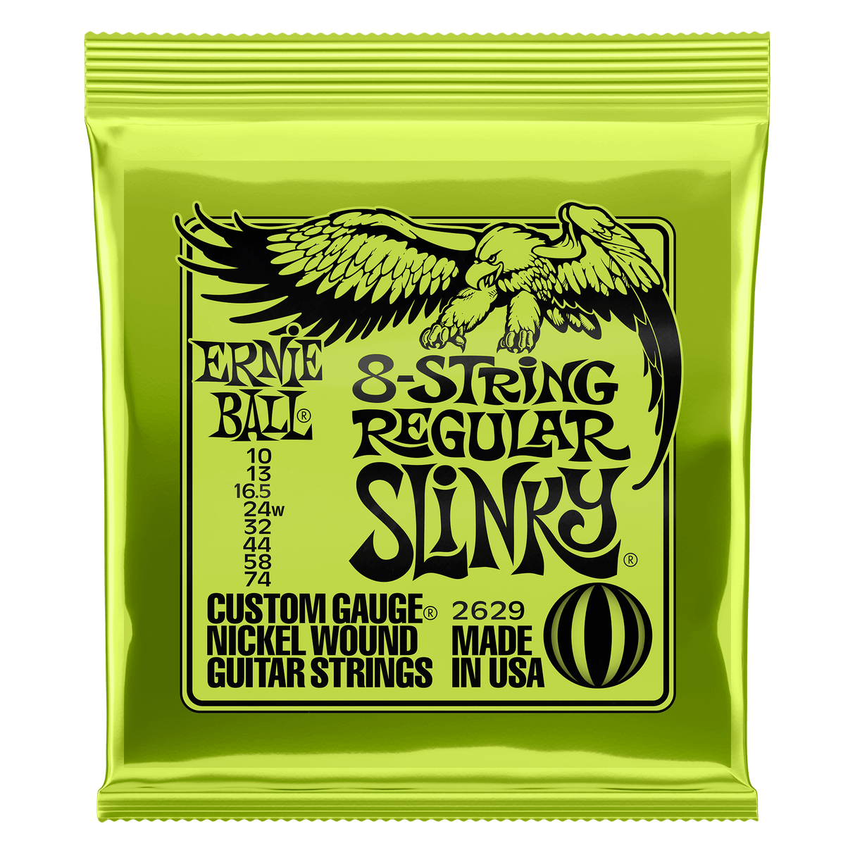 ERNIE BALL Regular Slinky 8-String Nickel Wound Electric Guitar Strings