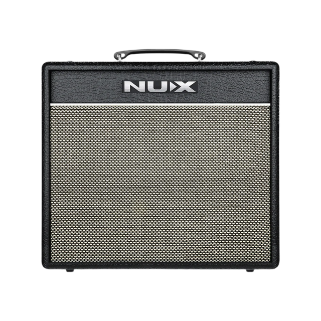 NUX Mighty 40 MKII Digital Modeling Electric Guitar Amplifier with Bluetooth connectivity, displayed against a plain background.