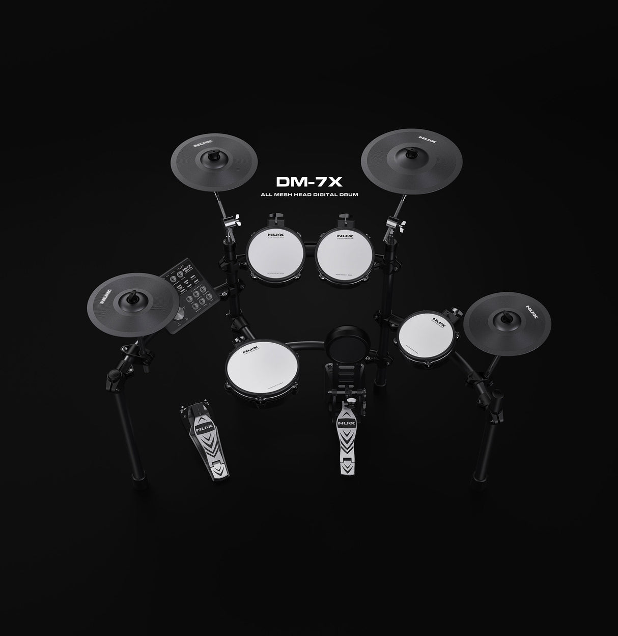 NUX DM-7X All Mesh Head Professional Electronic Drum Kit