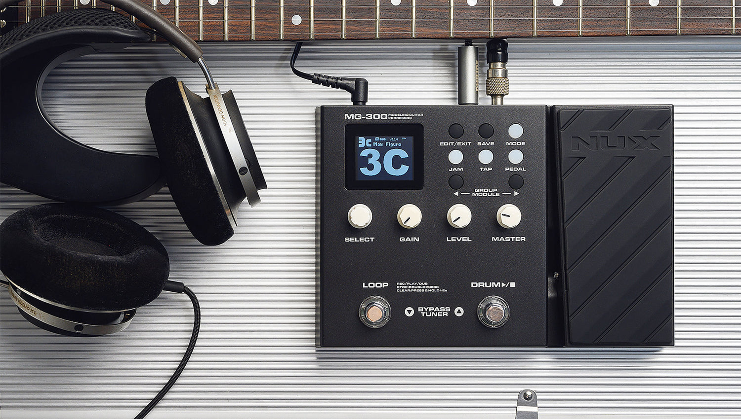 NUX MG-300 Compact Guitar Amplifier Modeler and Effect Processor Pedal
