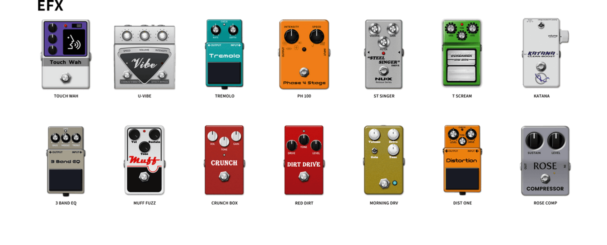 NUX Mighty Plug Modelling Guitar and Bass Headphone Amplifier