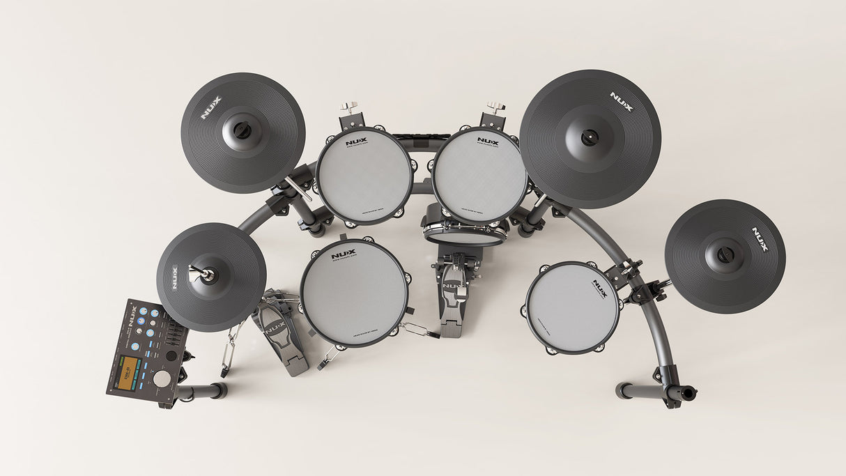 NUX DM-8 All Mesh Head Professional Electronic Drum Kit for Stage Performance and Studio