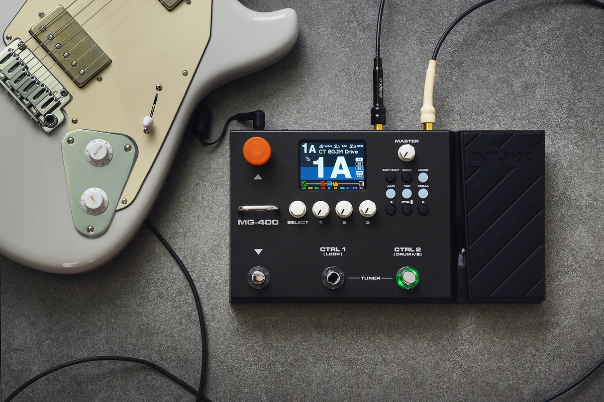 NUX MG-400 Modeling Guitar and Bass Amplifier Modeler Pedal