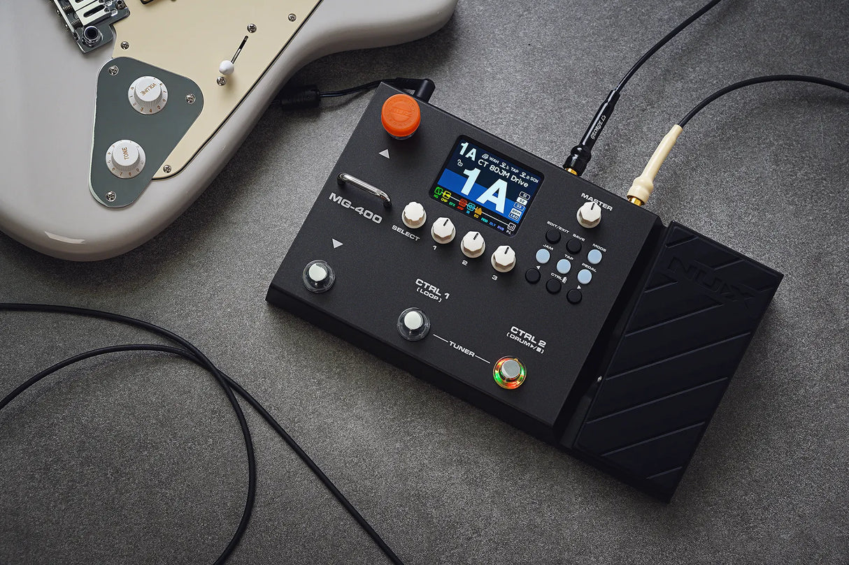 NUX MG-400 Modeling Guitar and Bass Amplifier Modeler Pedal