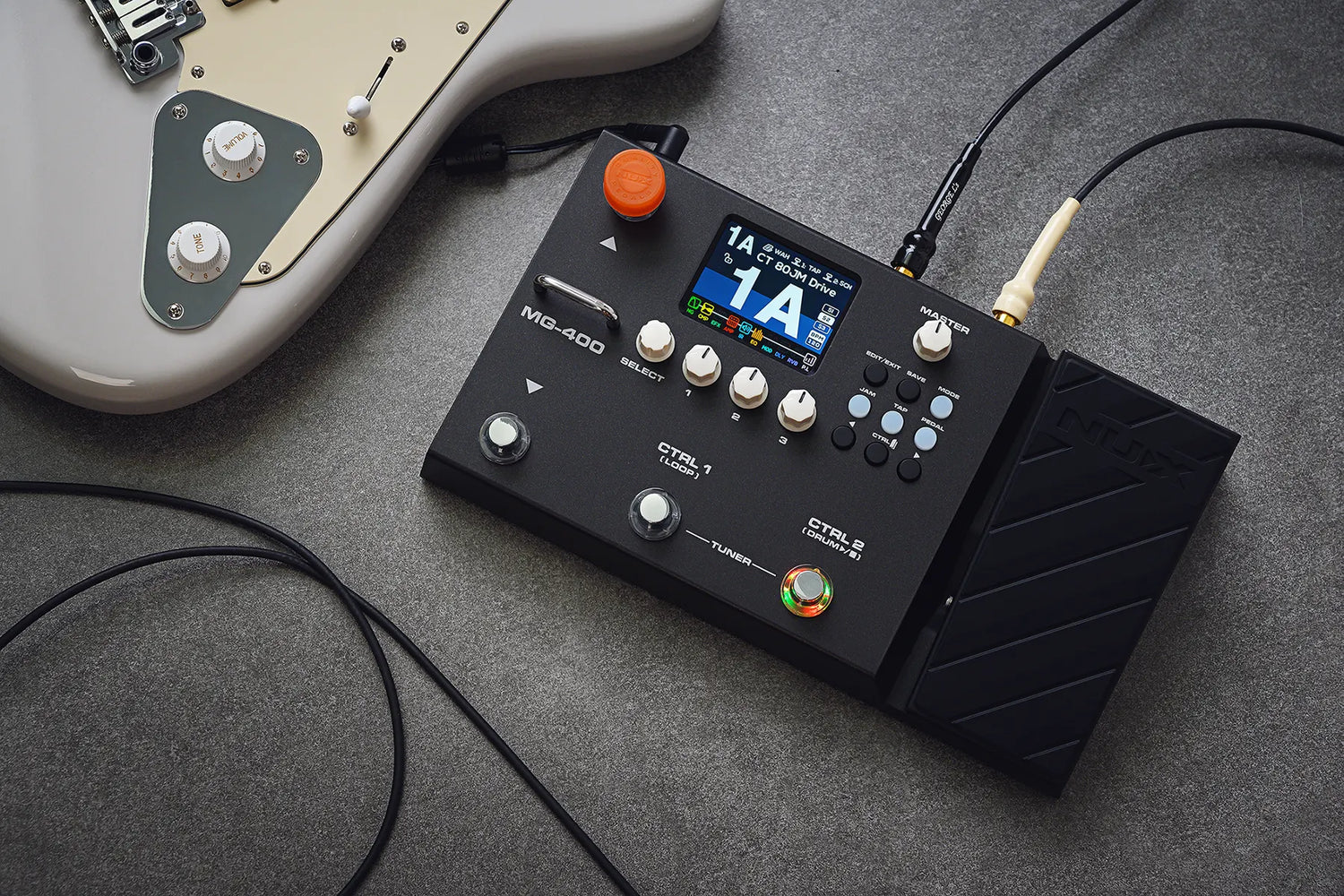 NUX MG-400 Modeling Guitar and Bass Amplifier Modeler Pedal
