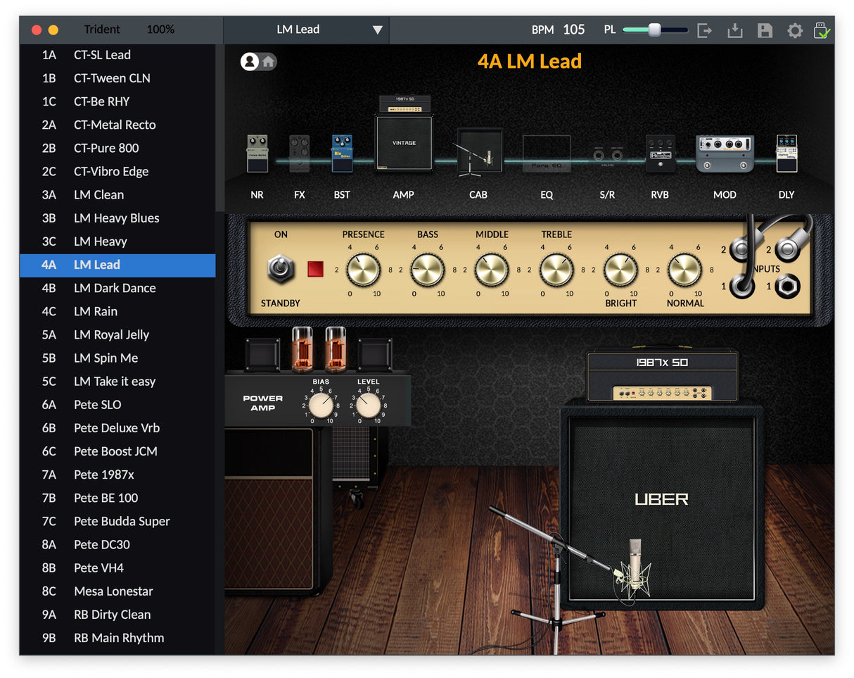 NUX NME-5 Trident Guitar Amplifier Modeler