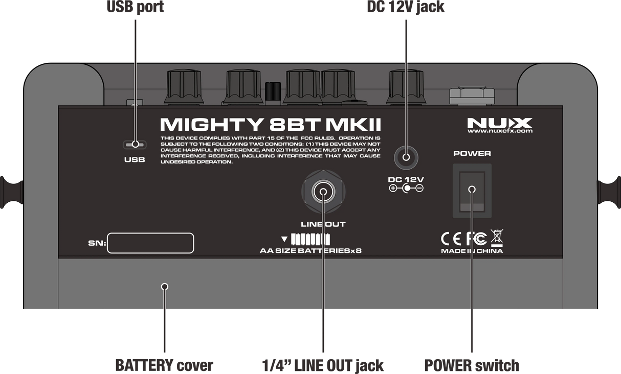 NUX Mighty 8 BT MKII Electric Guitar Amplifier