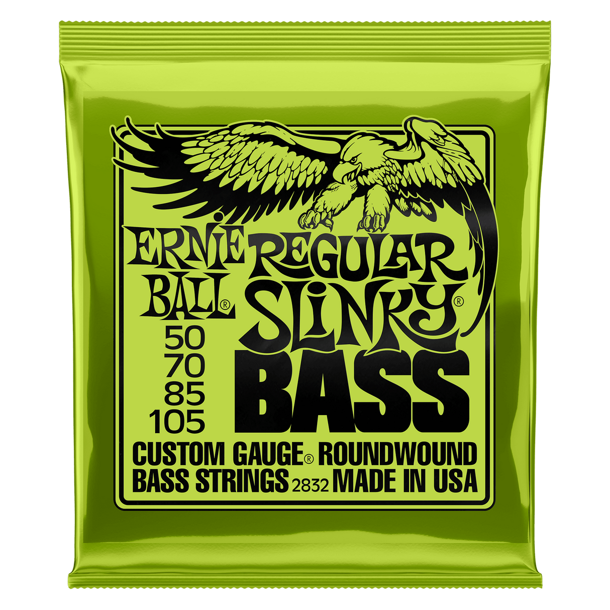 ERNIE BALL Regular Slinky Nickel Wound Electric Bass Strings - 50-105 Gauge