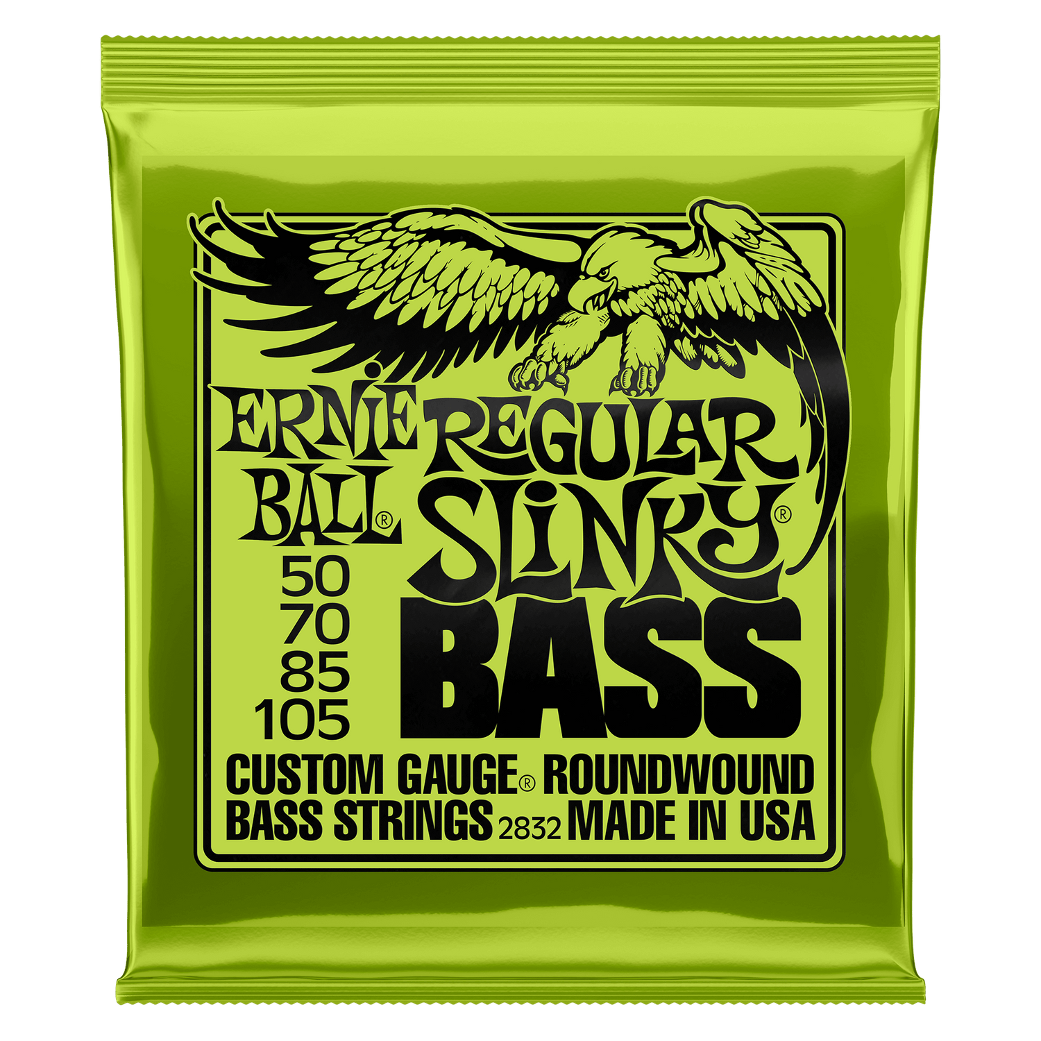 ERNIE BALL Regular Slinky Nickel Wound Electric Bass Strings - 50-105 Gauge