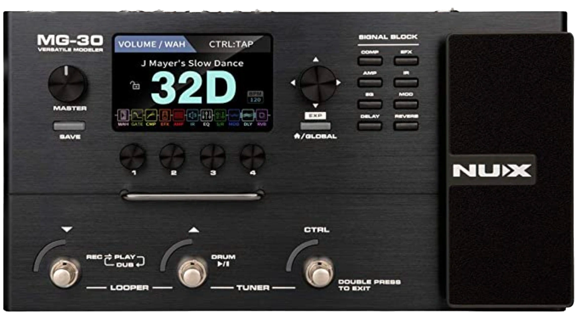 NUX MG-30 Versatile Amp Modeler Multi-Effects Pedal