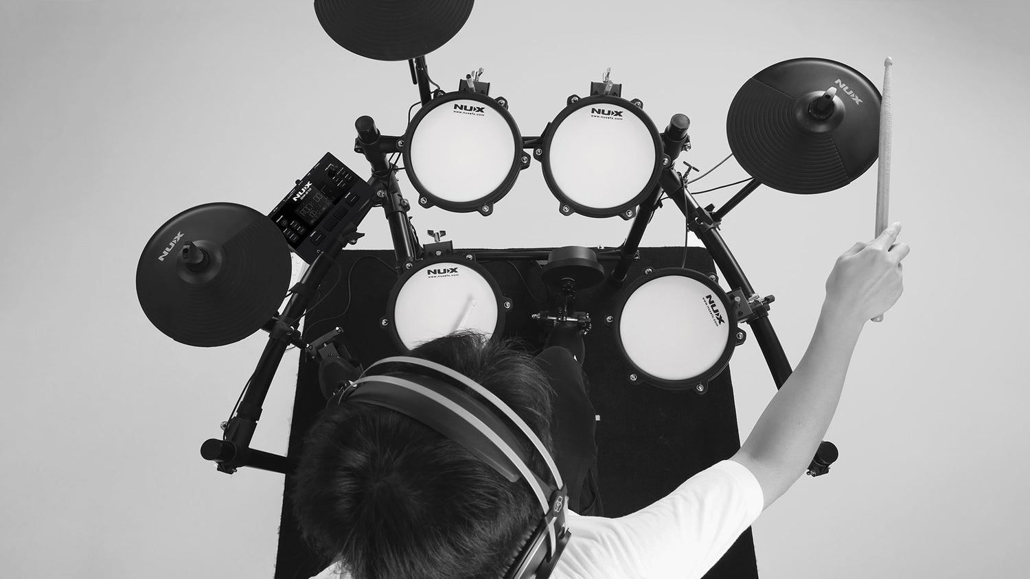 NUX DM-210 All Mesh Head Electronic Drum Kit