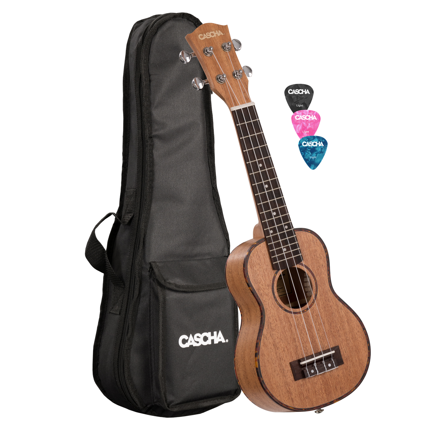 CASCHA Soprano Mahogany Ukulele