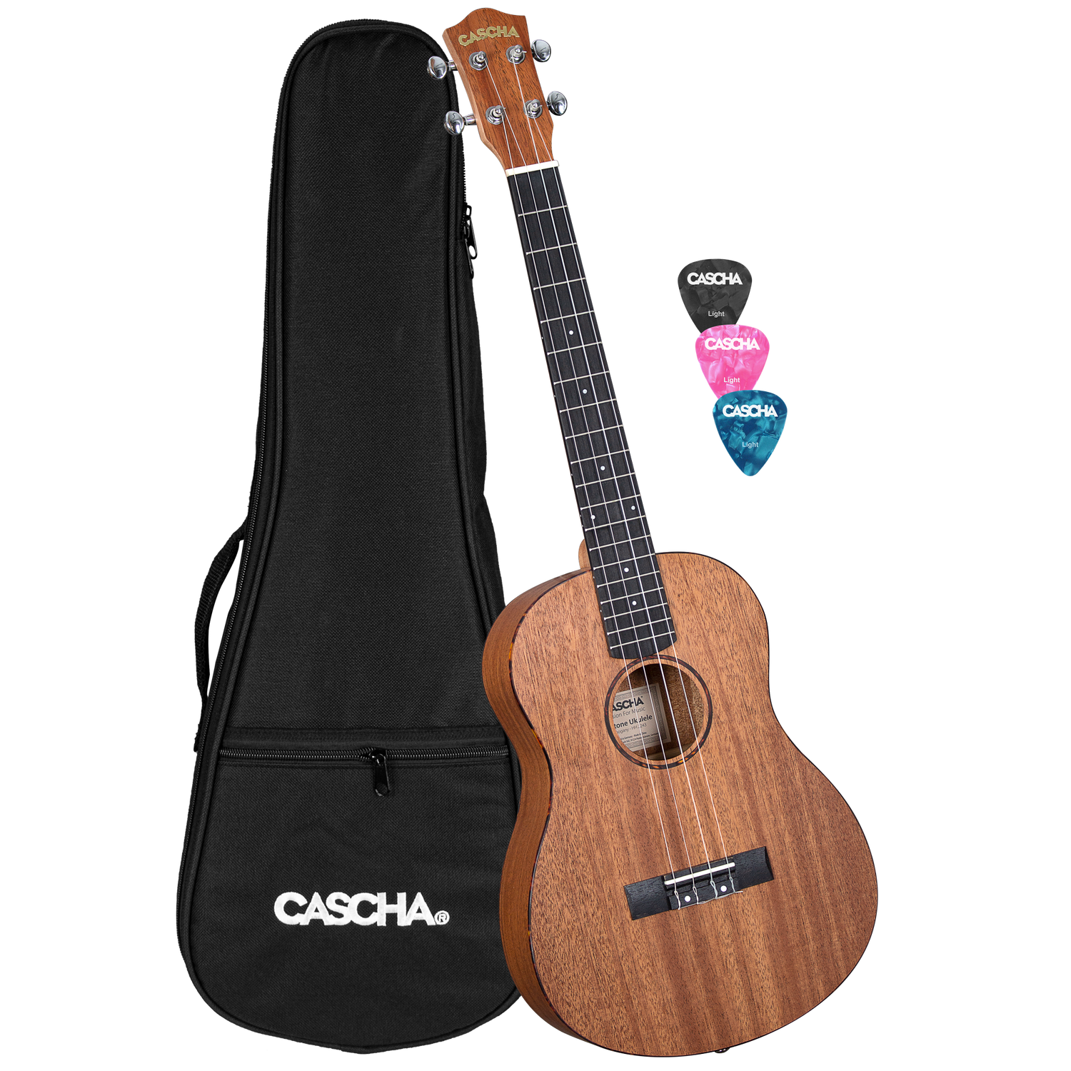 CASCHA Baritone Mahogany Ukulele