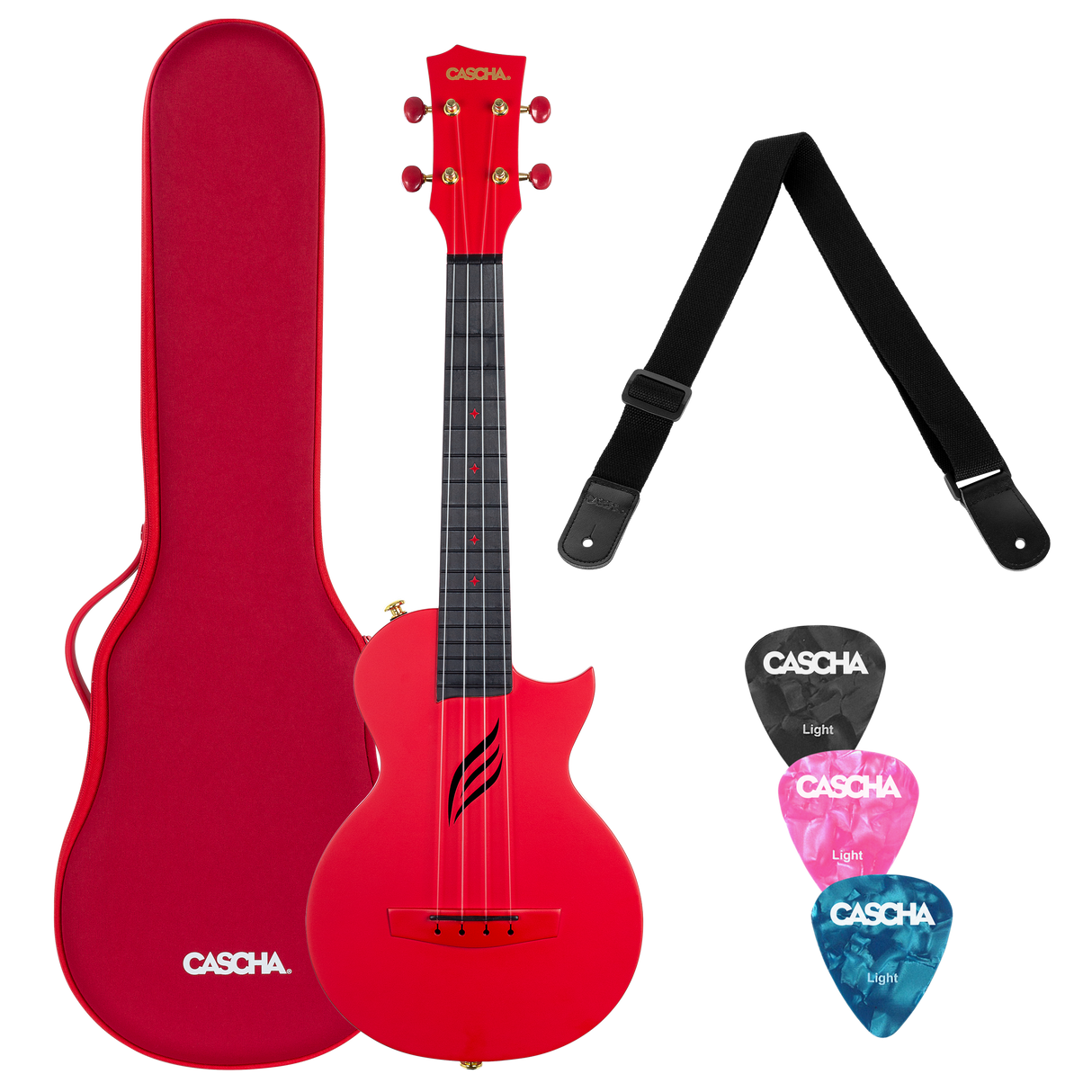 CASCHA Concert Carbon Fibre Ukulele