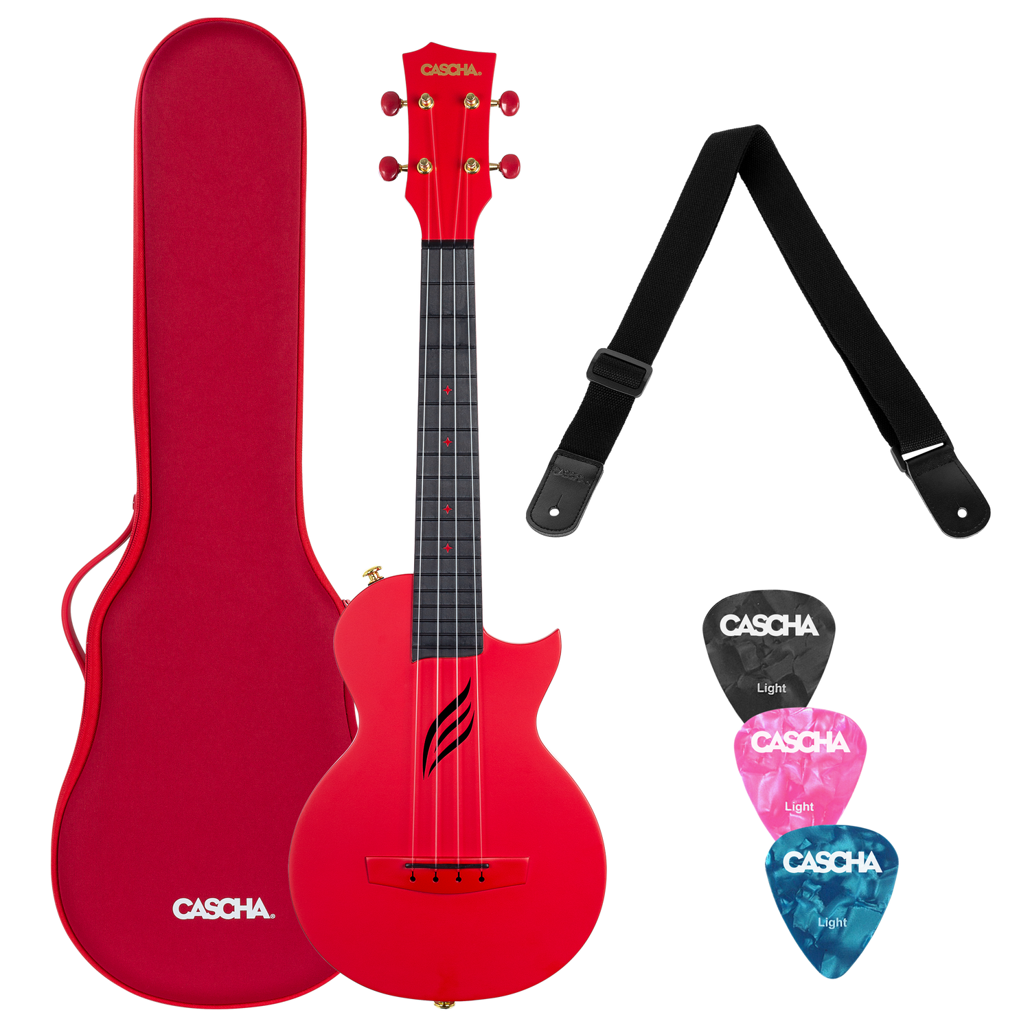 CASCHA Concert Carbon Fibre Ukulele