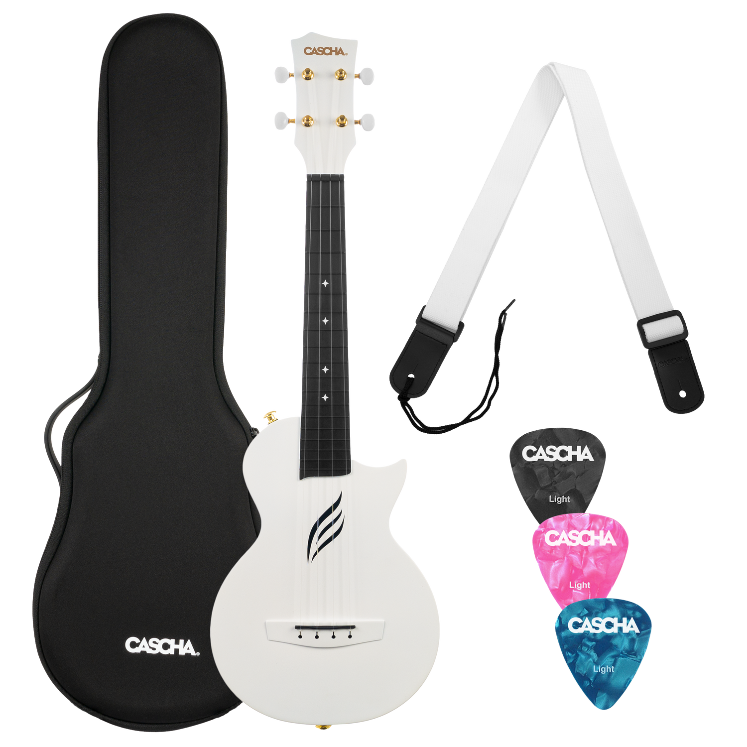 CASCHA Concert Carbon Fibre Ukulele
