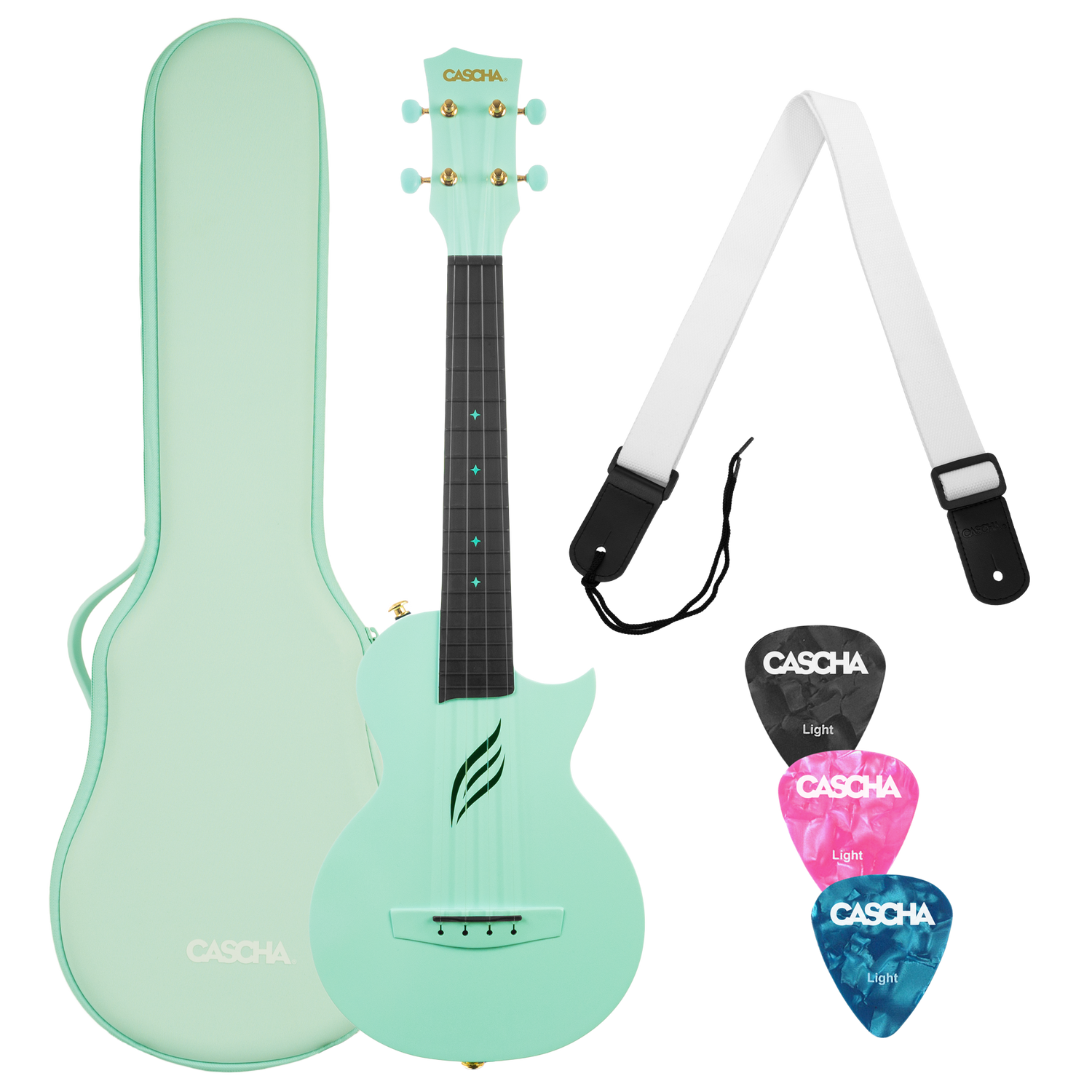 CASCHA Concert Carbon Fibre Ukulele