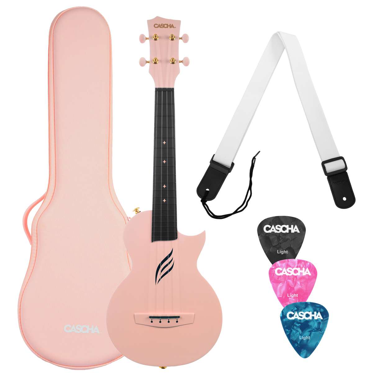 CASCHA Concert Carbon Fibre Ukulele