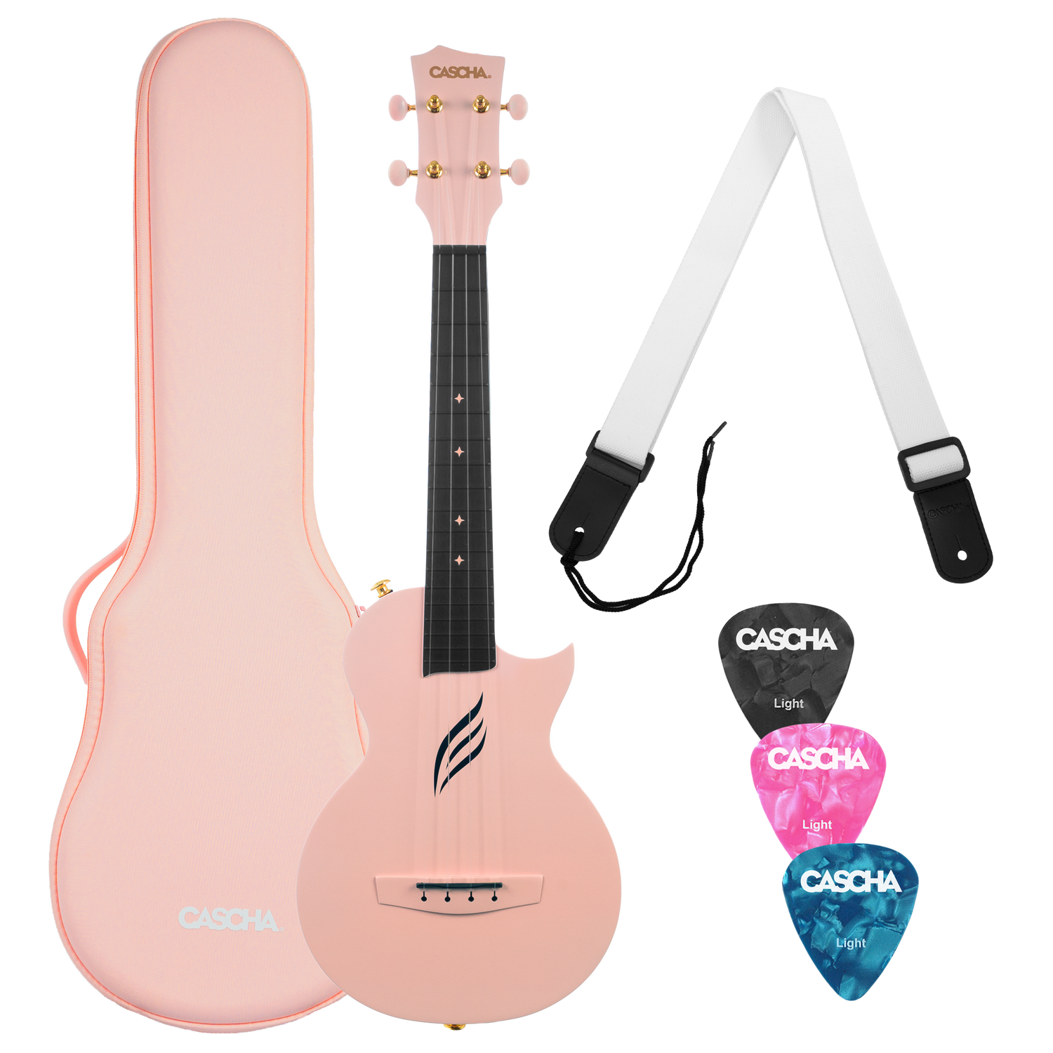 CASCHA Concert Carbon Fibre Ukulele