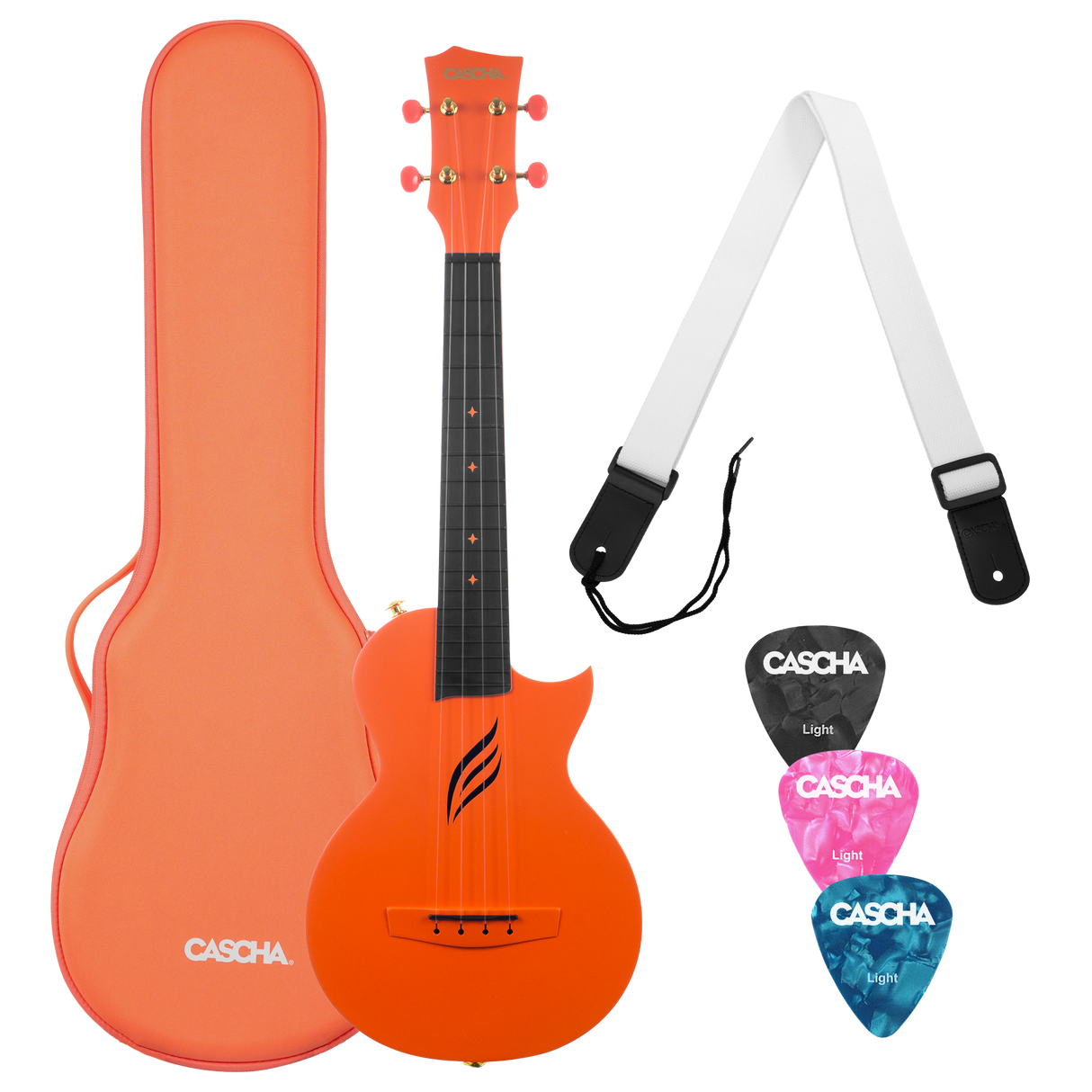 CASCHA Concert Carbon Fibre Ukulele
