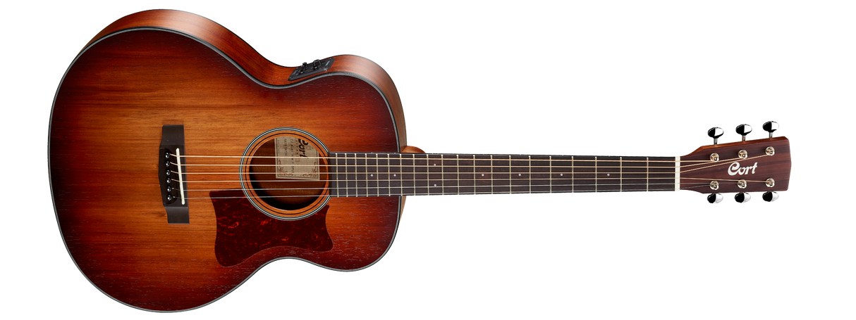 CORT Little CJ Blackwood Acoustic Guitar with Bag - Open Pore Light Burst