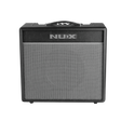 NUX Mighty 40 BT Electric Guitar Amp with a black finish, displaying the front view with the NUX logo, speaker, and control knobs.