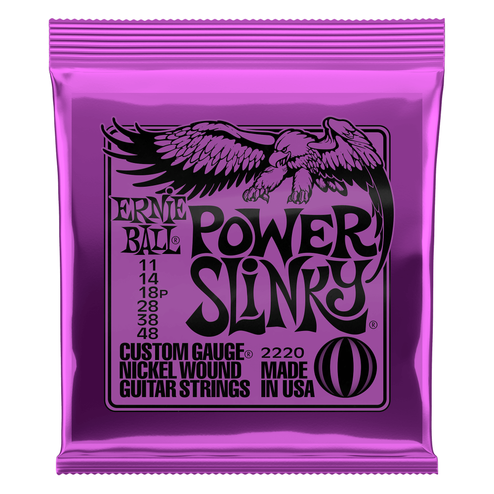 ERNIE BALL Power Slinky Nickel Wound Electric Guitar Strings 11-48 Gauge - Single Pack / 3-Pack