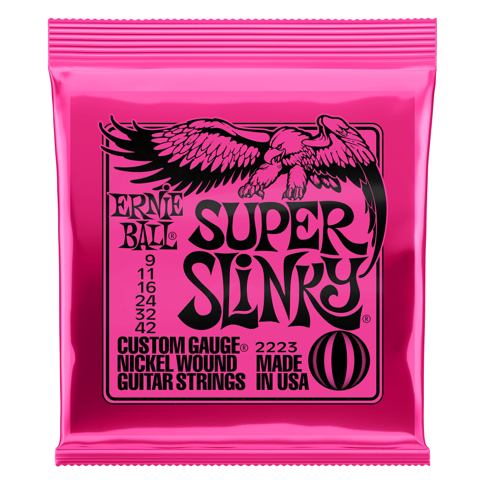 ERNIE BALL Super Slinky Nickel Wound Electric Guitar Strings 9-42 Gauge - Single Pack / 3-Pack