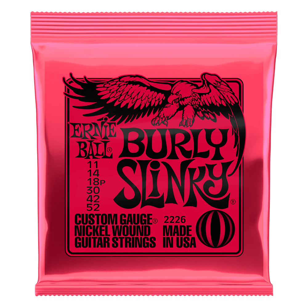 ERNIE BALL Burly Slinky Nickelwound Electric Guitar Strings 11-52 Gauge - Single Pack / 3-Pack