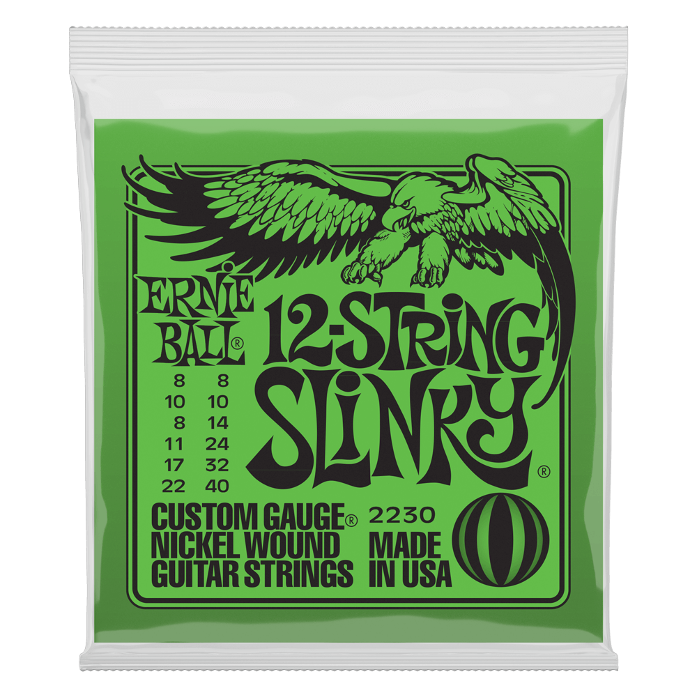 ERNIE BALL Slinky 12-String Nickel Wound Electric Guitar Strings 8-40 Gauge