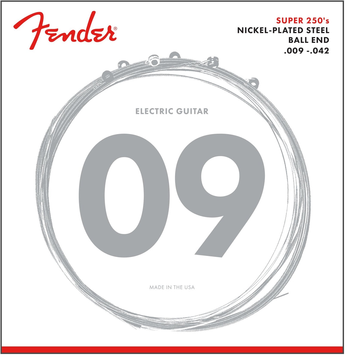 FENDER Super 250'S Nickel-Plated Steel Electric Guitar Strings